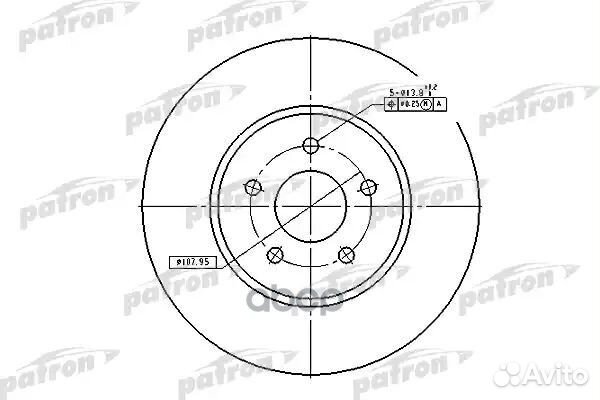 Диск тормозной передн ford: mondeo III 00, MON