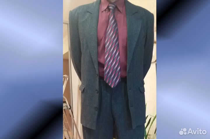 Костюм мужской классический 52 54 Синий