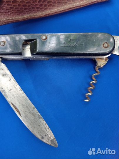 Походный набор СССР Ложка Вилка Нож с чехлом