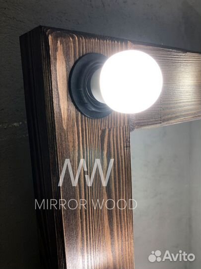 Зеркало в полный рост с лампочками