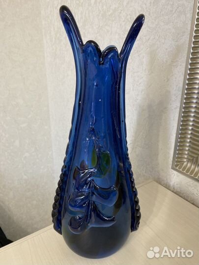 Ваза цветное стекло