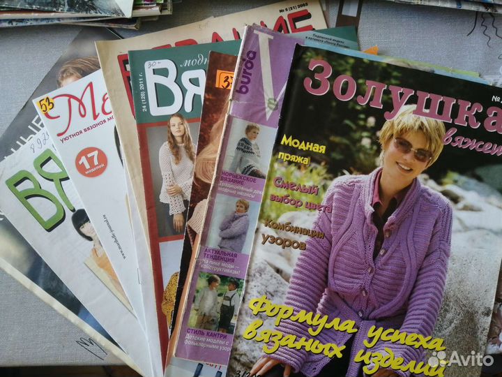 Журналы для вязания разные 49 шт - 12 лот