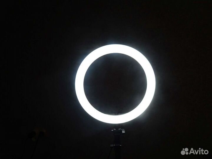 Кольцевая LED и RGB лампа диаметр 26 см с раздвижн