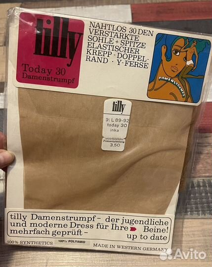 Чулки винтаж 70-е гг фрг редкость