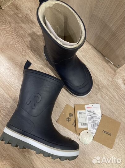 Утеплённые резиновые сапоги Reima 27