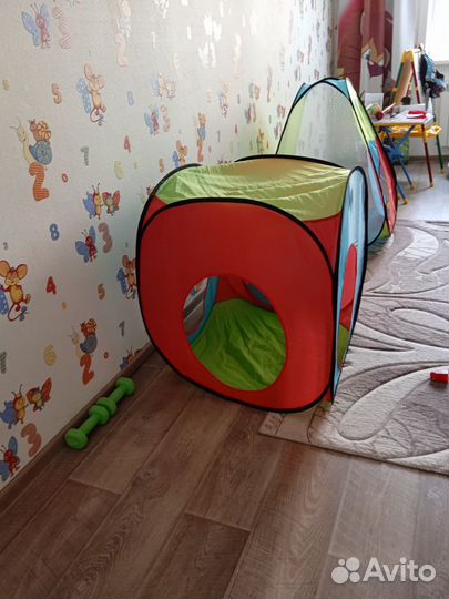 Детская игровая палатка с тоннелем