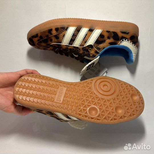 Кеды Adidas Samba Wales Bonner LUX leopard новые