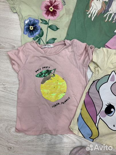 Футболки пакетом 98 104 hm