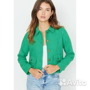 Куртка легкая Trendyol с карманами, зеленый