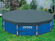 28038 intex тент покрывало для прямоугольного бассейна rectangular pool cover