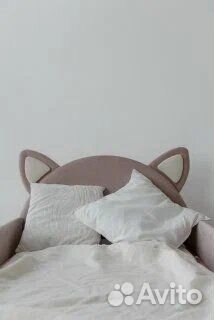 Детская мягкая кроватка Киска