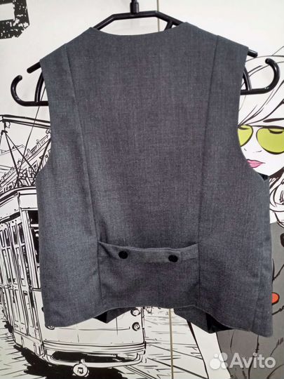 Жилетка для мальчика школьная 140