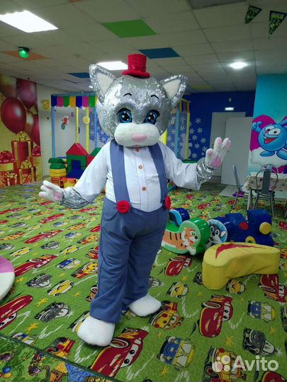 Ростовая кукла Кот Котик Серебро и одежда