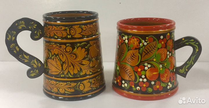 Посуда. Кружки. Хохлома
