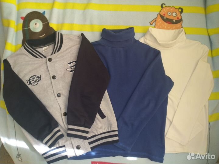 Поло, брюки, рубашки, футболки, костюмы 122