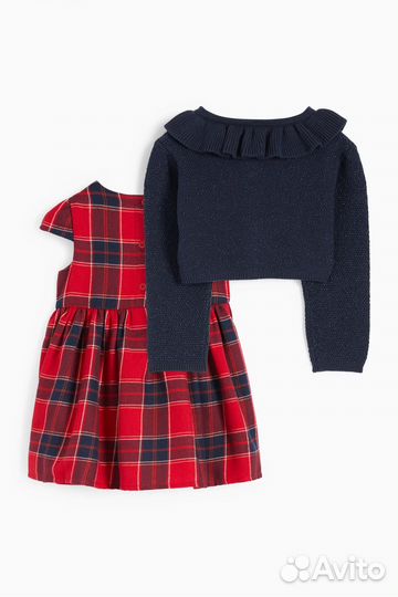 Платье с кардиганом 86