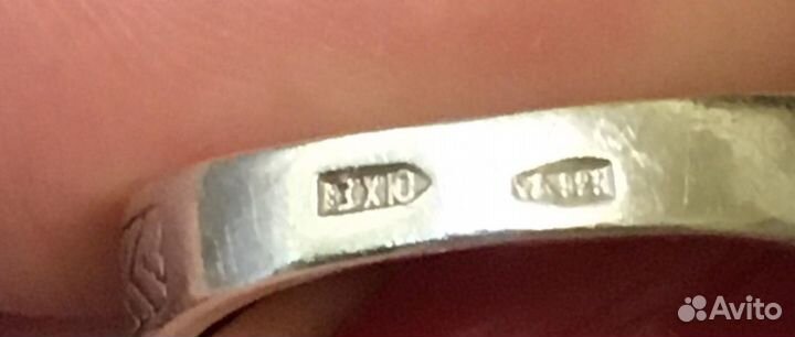 Кольцо серебряное 1993 года 925 пробы с фианитом