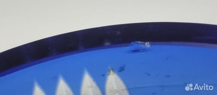 Конфетница СССР, синий цвет, пара