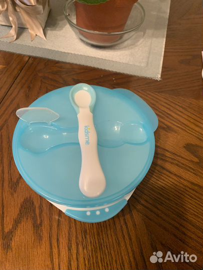 Тарелка с ложкой на присоске