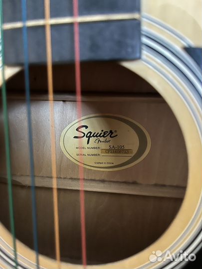 Акустическая гитара Fender squier SA-105