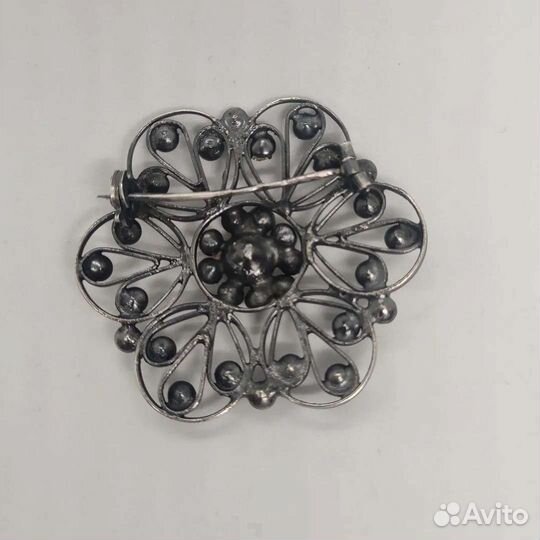 Брошь СССР клеймо серебро