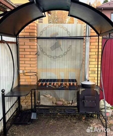 Кованые мангалы с крышей Изготовление и в Наличии