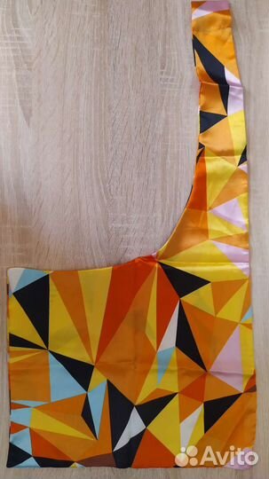 Французская косынка платок атласный на шею новый