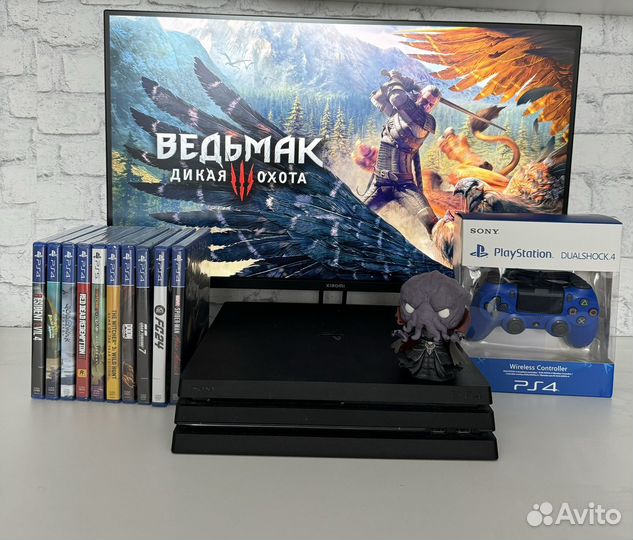 Sony PS4 pro 1tb много игр