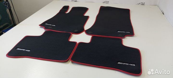 Коврики Mercedes GLC X253 C292 ворсовые велюровые