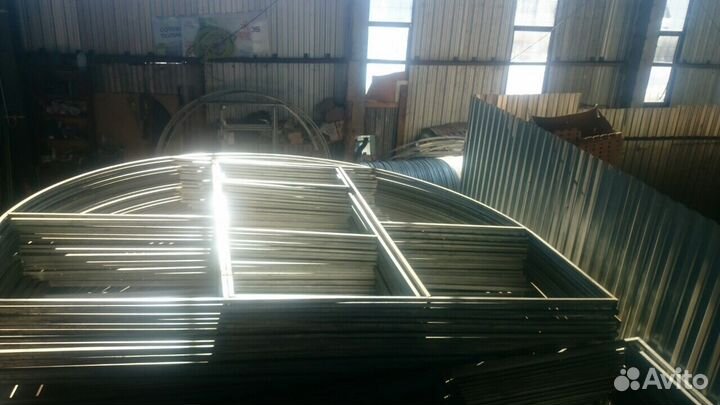 Теплицы оцинкованные из цельной трубы