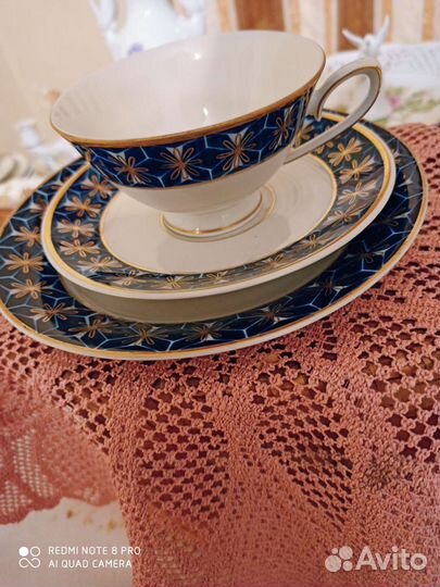 Трио,кобальт,Германия,фарфор