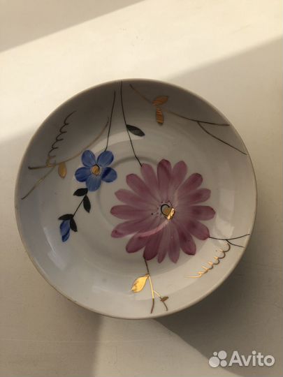 Чайный сервиз СССР дулево цветы