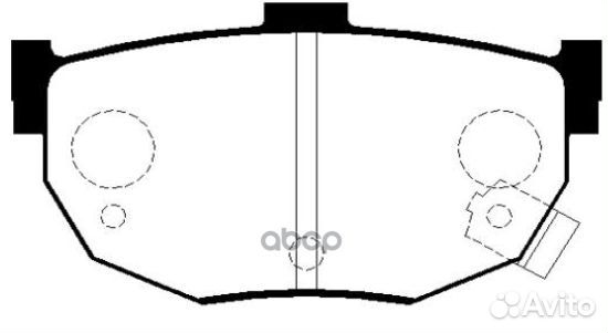 Колодки тормозные зад hyundai elantra 00-06/COU