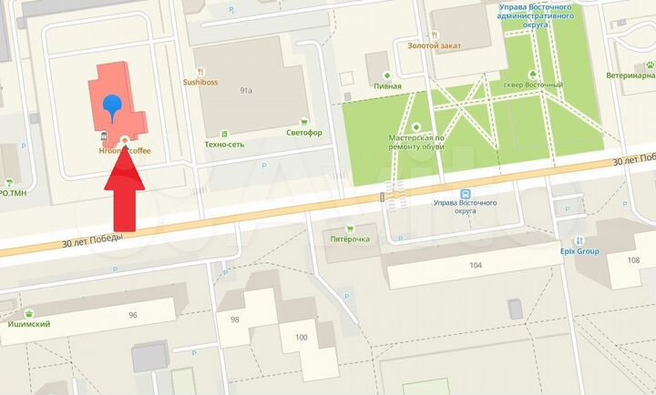 Торговое помещение, 2100 м²