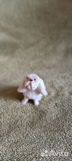 Фарфоровая Фигурка, статуэтка собачки пекинес