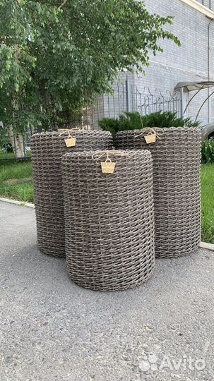 Кашпо вазон высокое для цветов