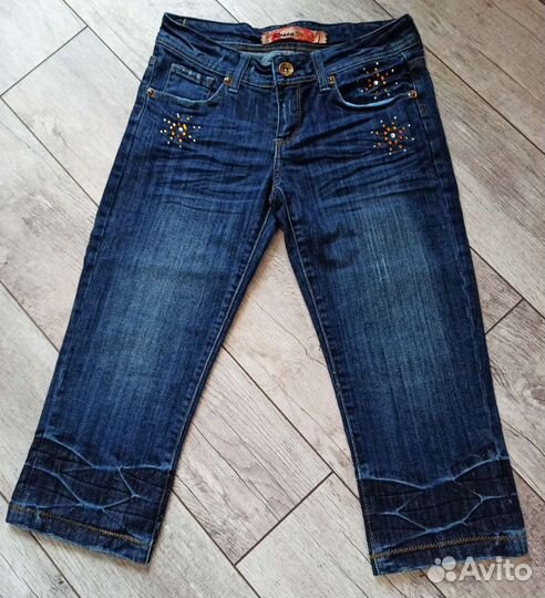 Бриджи джинсовые из Италии, новые, размер 40