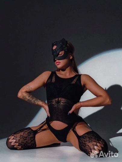 Маска кожаная