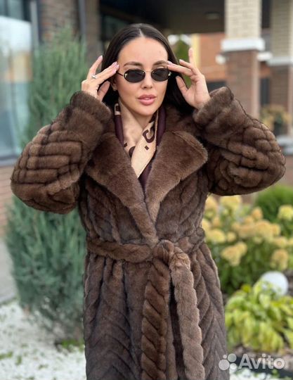 Шуба эко норка