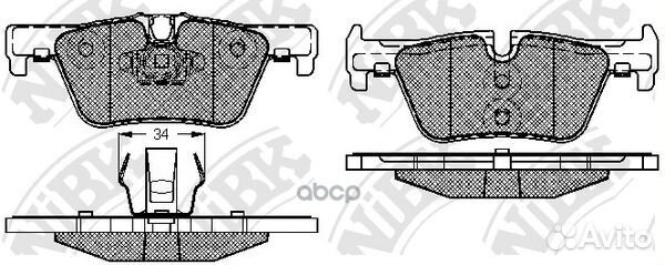 Колодки зад. BMW 1 series F20 PN32002 NiBK