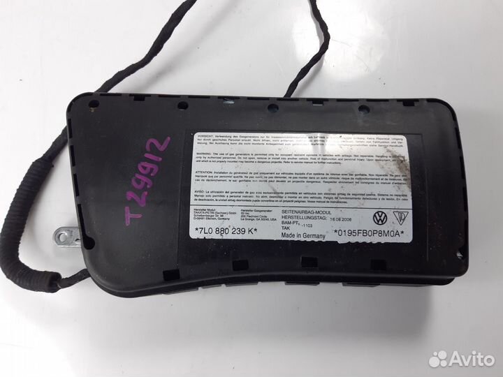 Подушка безопасности в сиденье левая Volkswagen