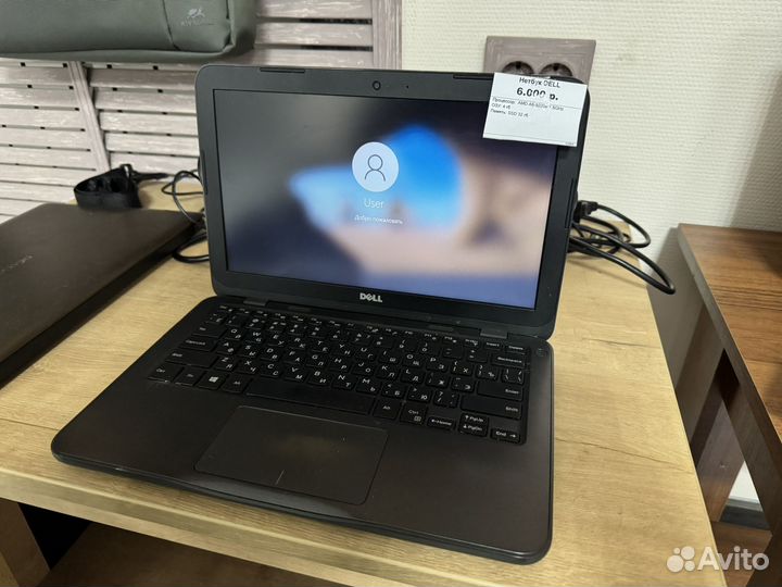 Нетбук Dell, AMD A-6, озу 4гб, SSD