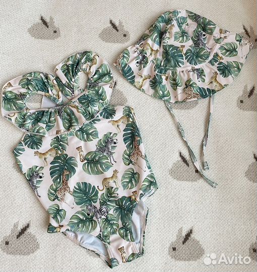 Купальник и панамка hm для девочки