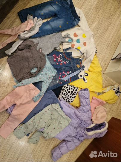 Пакет детских вещей для девочки 86 размер