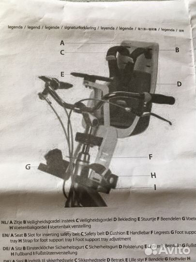 Детское велокресло переднее