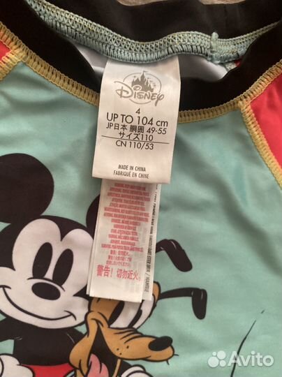 Disney лонг для плавания в воде оригинал 4Т