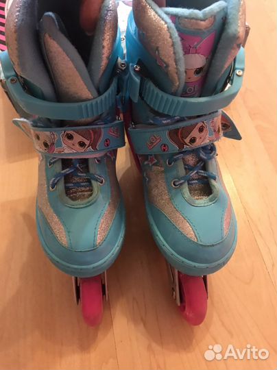 Ролики детские раздвижные со светящимися колесами