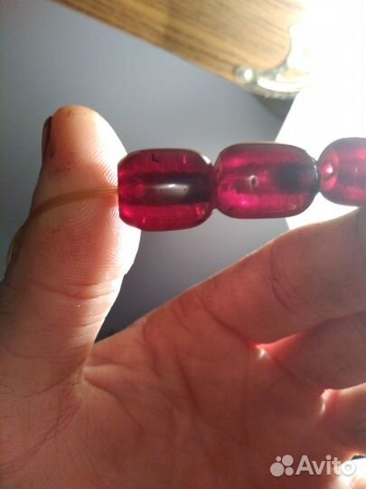 Старинные антикварные бусы из янтаря