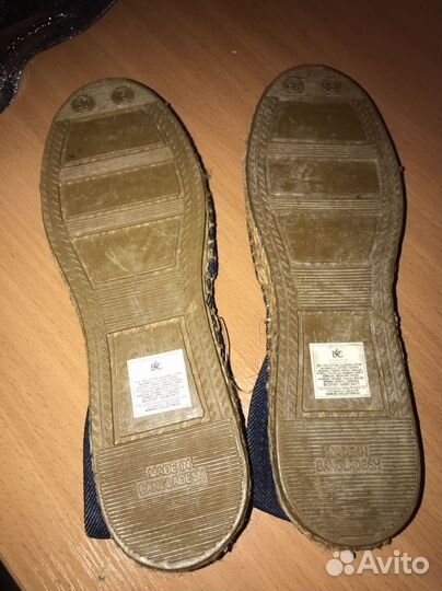 Эко эспадрильи новые denim мокасины
