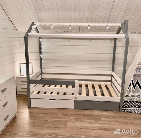 Детская кровать домик от 3 лет